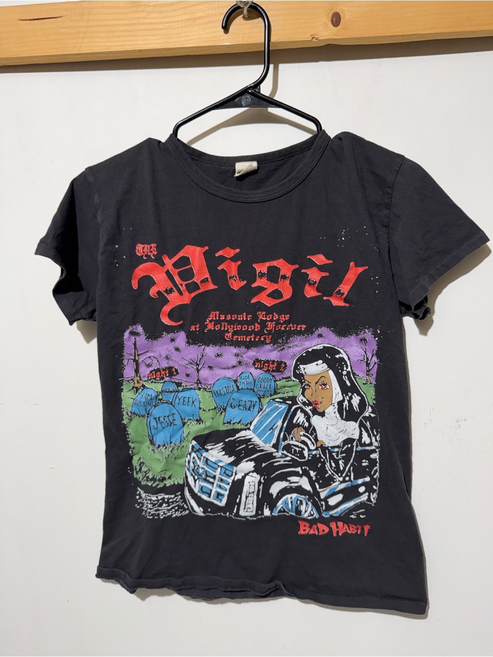 Filth Mart x The Vigil Concert Tee - Small - Hollywood Forever Masonic Lodge